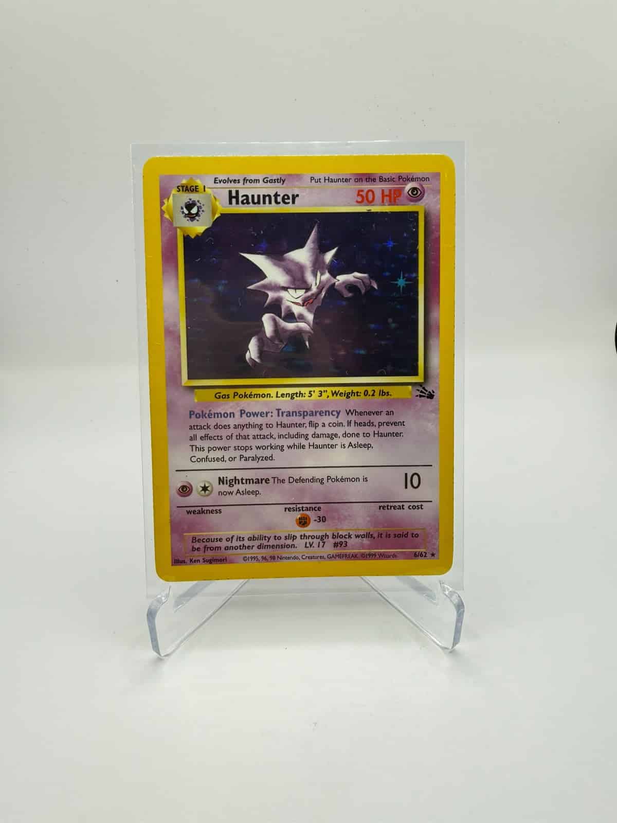 Haunter 6/62 Holo – Fossil – 1999 – EX